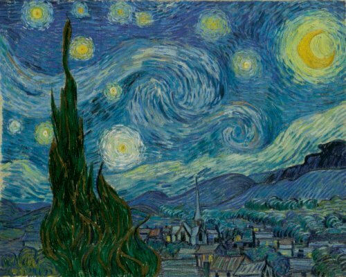 梵高油畫《星月夜》