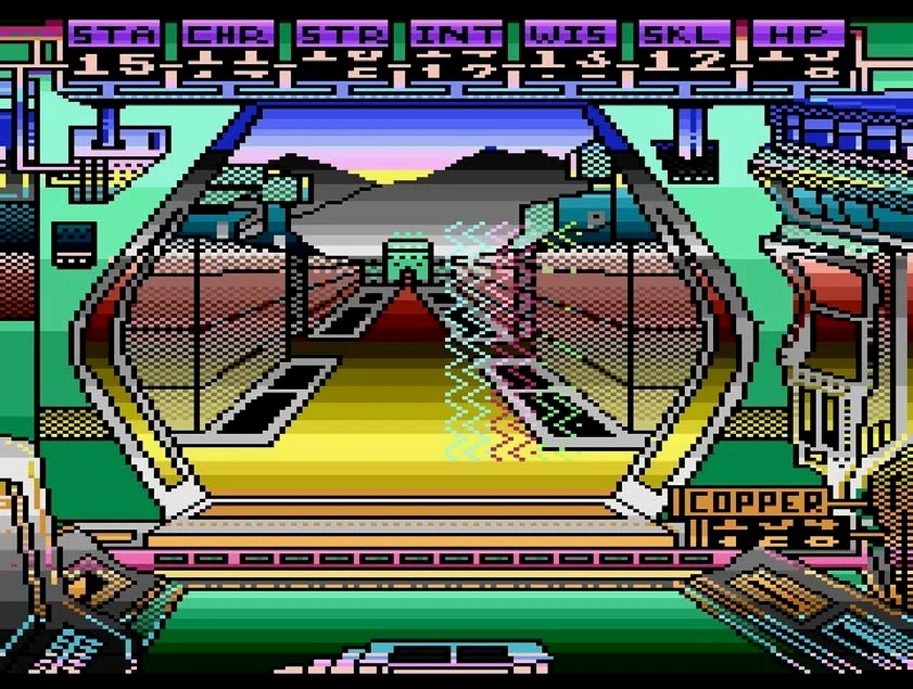 角色创建界面玩家的 个体值以及财富都靠 滚动随机，这画面 在当时看来相当的 惊艳。