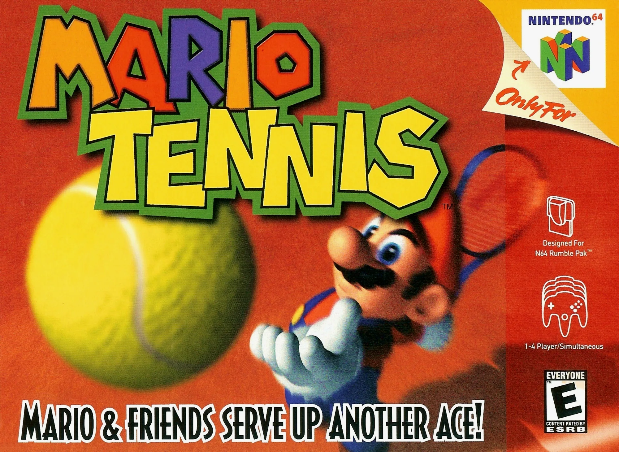 马力欧网球(Mario Tennis)  2000年 n64