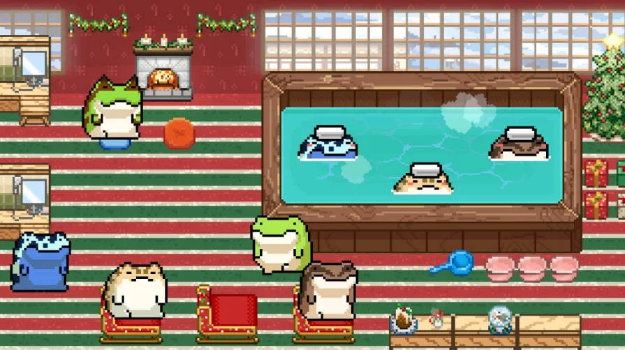 冬天就来温泉暖暖吧，《线条小狗：动物温泉》免费DLC「呱呱乐」现已上线