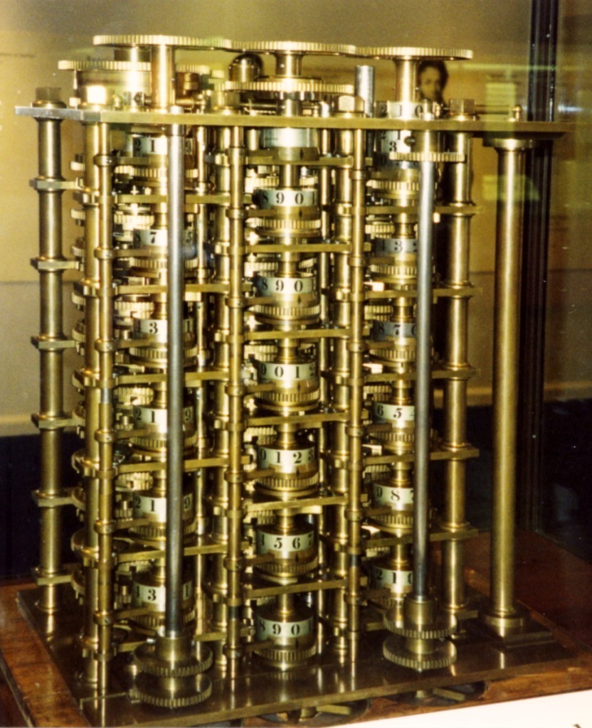 查尔斯·巴贝奇的差分机一号模型 图源：https://the-synthetic-image.com/the-diffference-engine/
