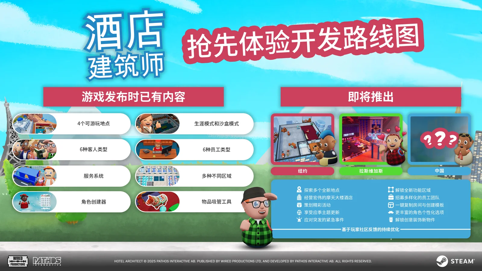 全新酒店模拟经营游戏《酒店建筑师》现已登陆Steam抢先体验！
