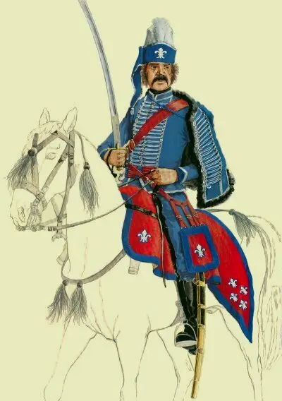 效仿奥地利建立的法国骠骑兵