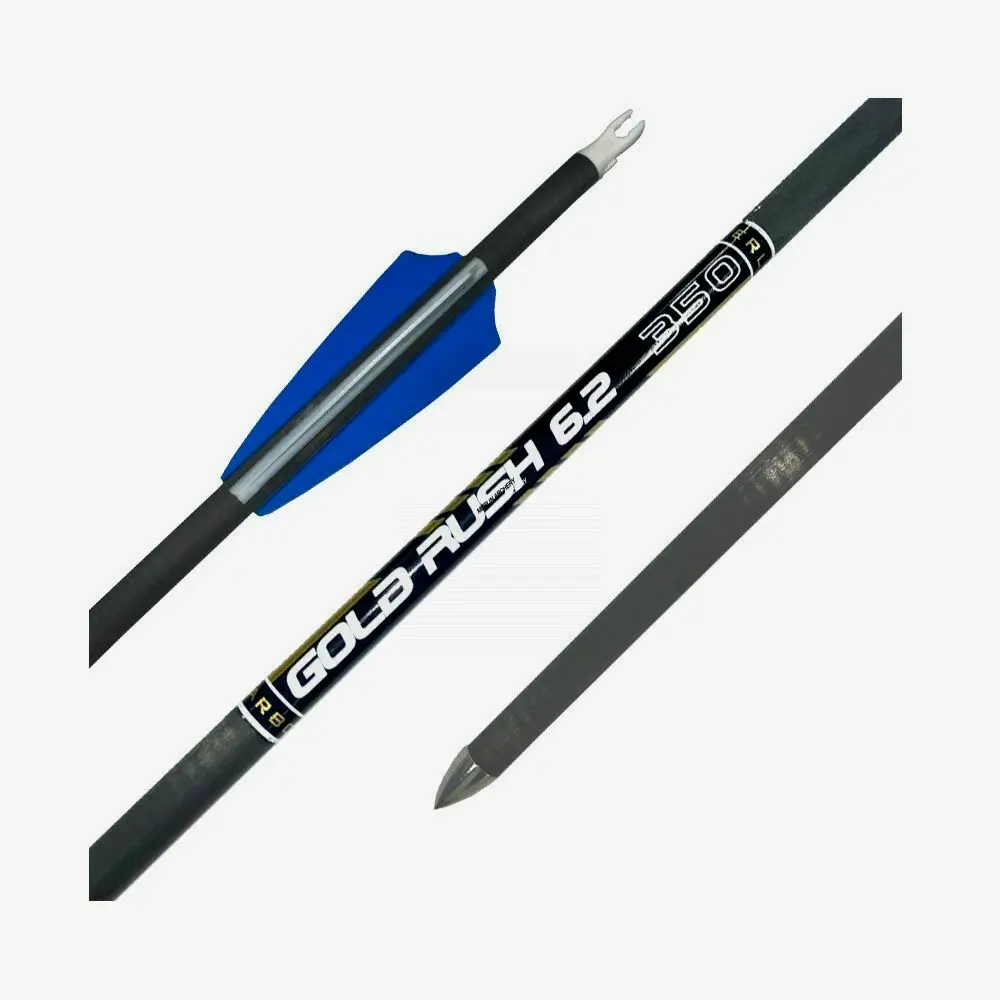 碳素箭，图中可见特殊的环状光泽。