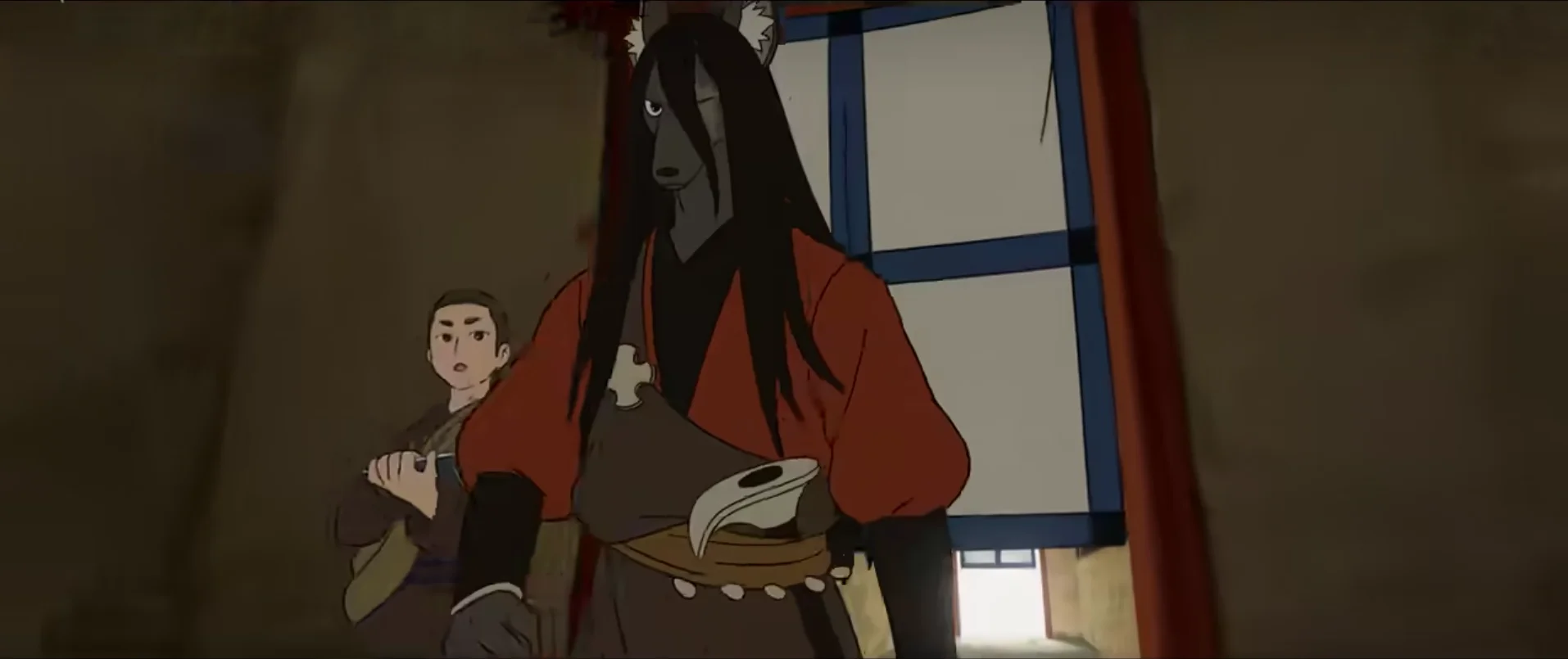 被无限师傅“绑”去前线镇场子的高手之一，老狼进苍南会馆这一幕的视角转换超级惊艳，从个人视角扩展到宏伟群像的视觉震撼。