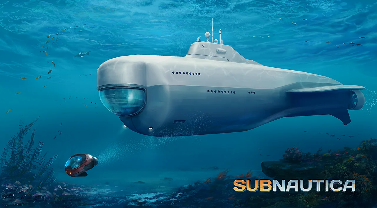 早起概念中的巨型潜艇，后来似乎是因为太大了跑不了全地图被砍了