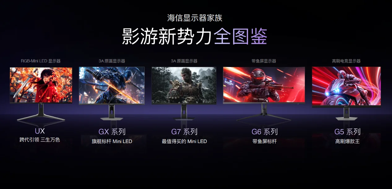RGB-Mini LED领衔，海信四款旗舰显示器重磅发布