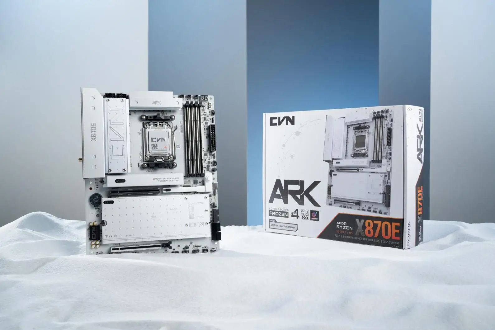 评测：满血纯白战舰，七彩虹CVN X870E ARK FROZEN V14方舟主板