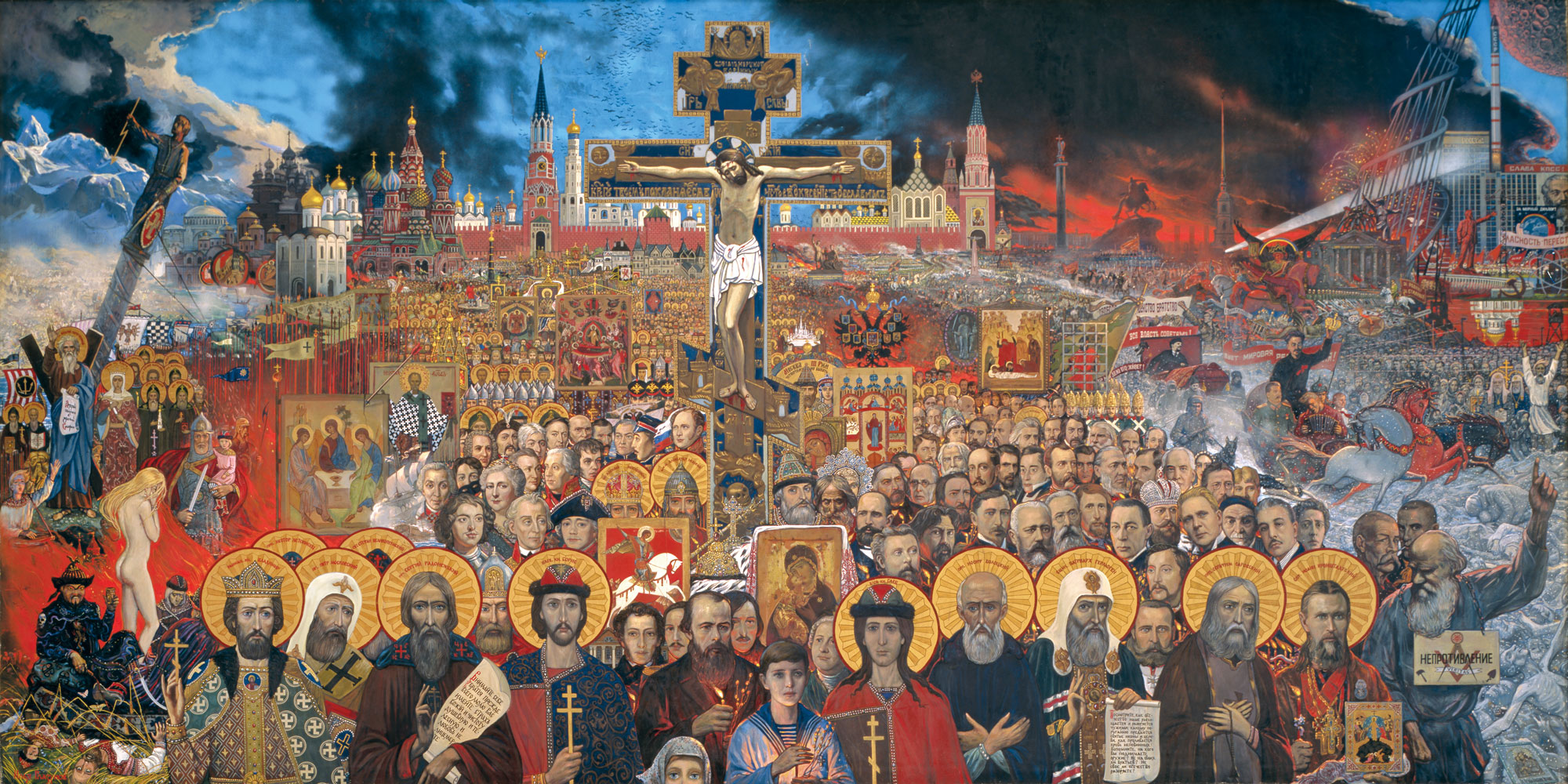 油画-Eternal Russia《永恒的俄罗斯》 作者：Bechnaya Rossiya 年份：1988年