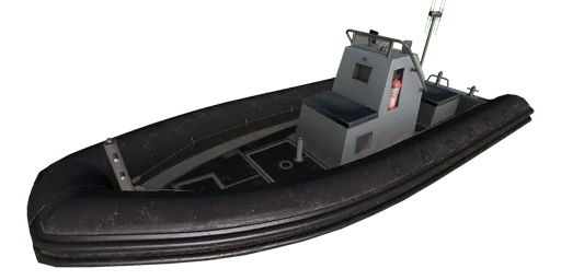 游戏中的黑色RHIB，由辛迪加武装使用