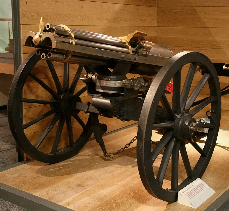 1865年六管加特林机枪