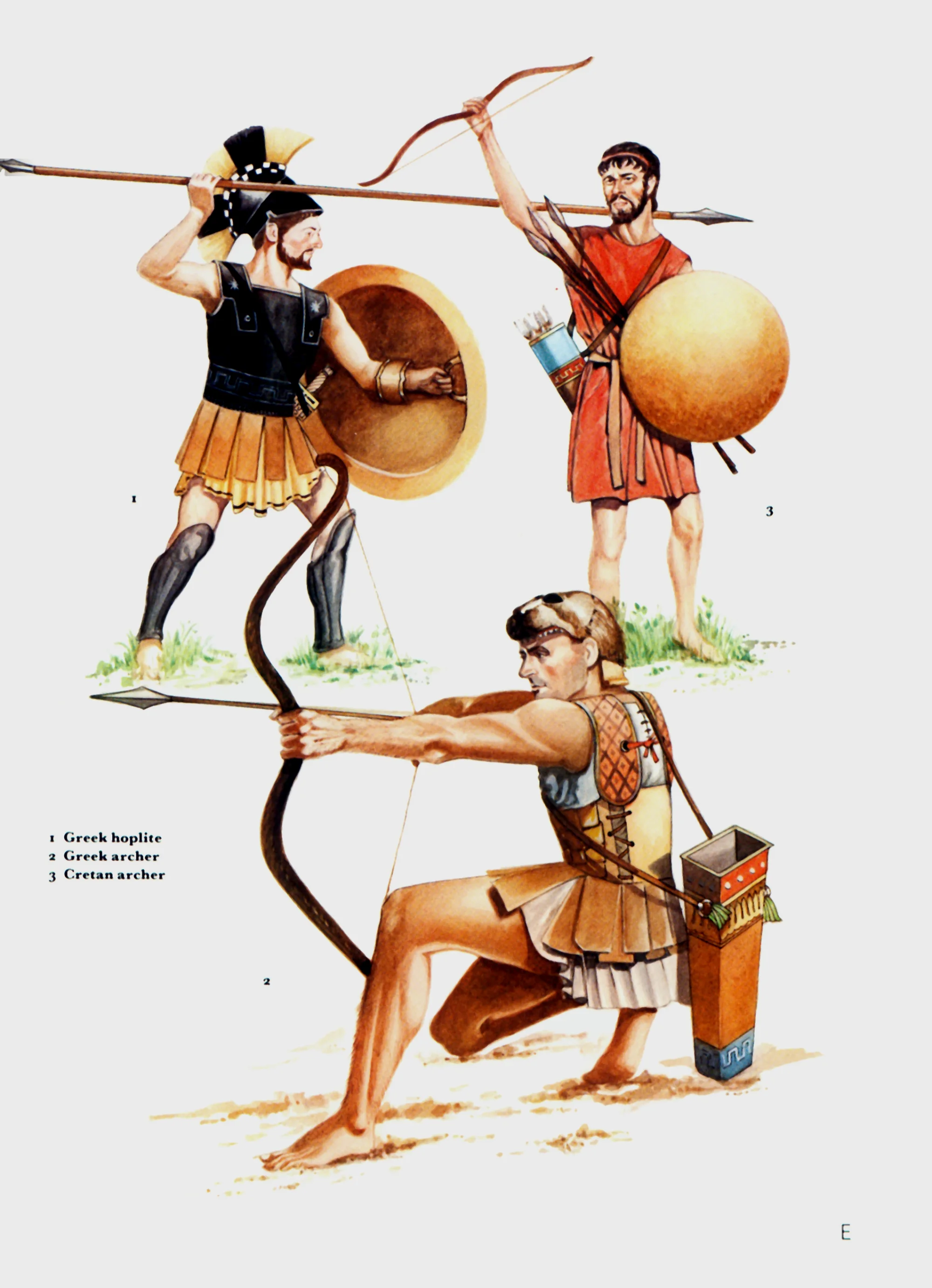 希腊本土和克里特的弓箭手
