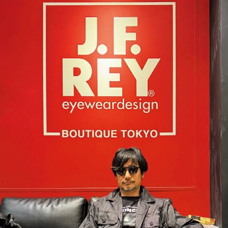 在J.F.REY代官山店。HIDEO KOJIMA × J.F.REY新系列太阳镜。