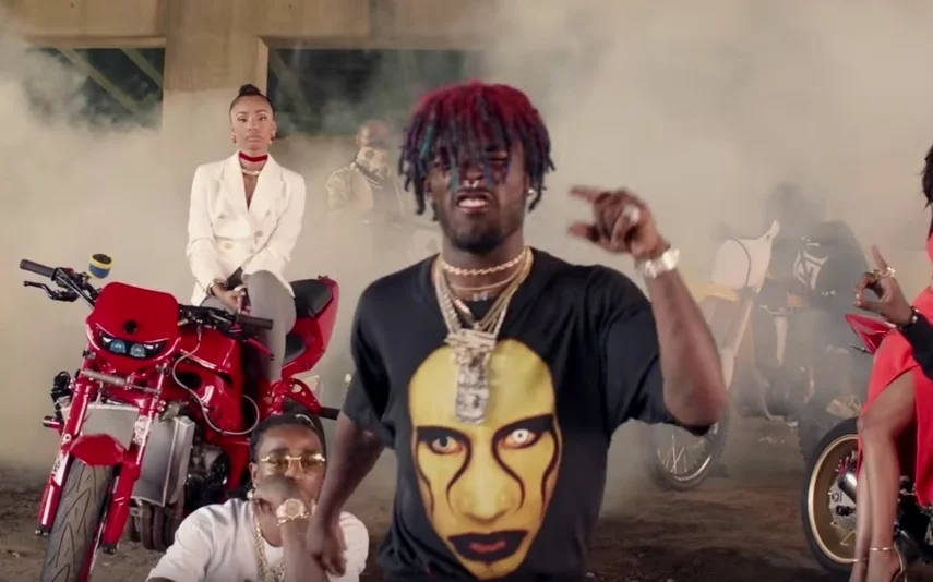 Lil Uzi Vert in <Bad and Boujee> by Migos