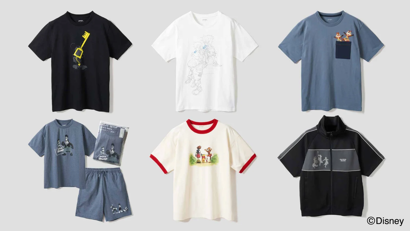 Graniph与《王国之心》的联名服饰今日开启预定，5月20日开始发货