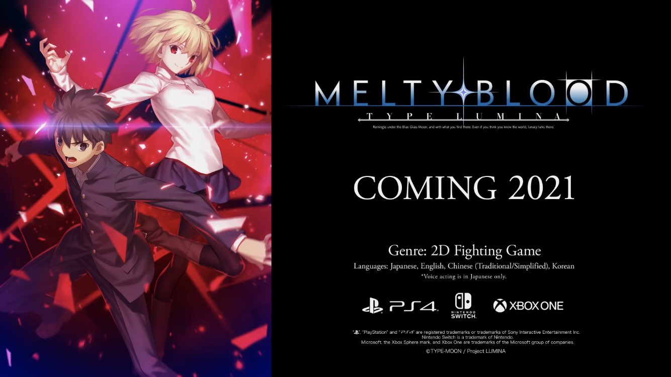 优享资讯 月姬格斗游戏 Melty Blood Type Lumina 宣传片公开