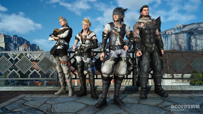 其实看FF15地主角们穿FF14的衣服还挺逗的