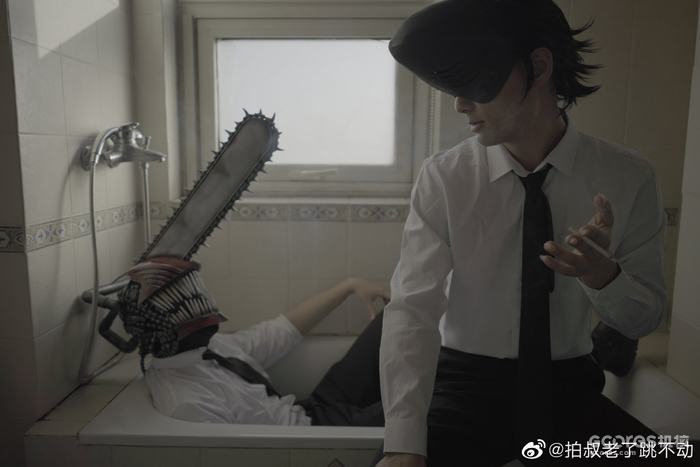 好耶,我做了《电锯人》中电锯人的电锯头
