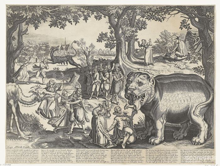 17th-century engraving of Bicorn and Chichevache. (它俩是夫妇哦)