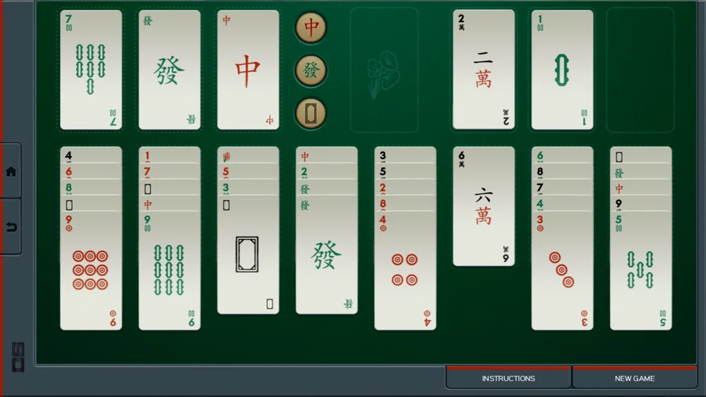 游戏的本体《空当接龙》麻将版