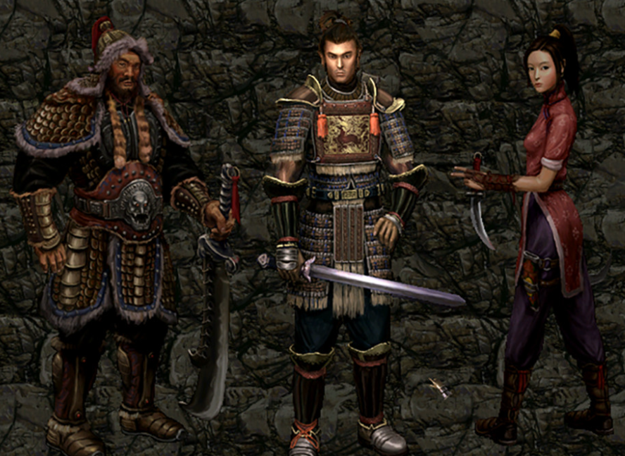 《刀剑》的三位主角，力士、剑客、双刀女侠