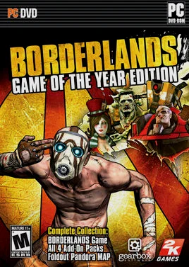 2009年发售的无主之地1年度版封面
