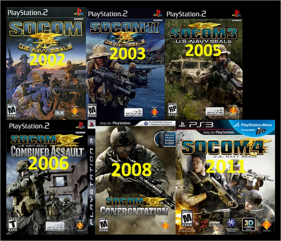 SOCOM: U.S. Navy SEALs 各代家用机版封面
