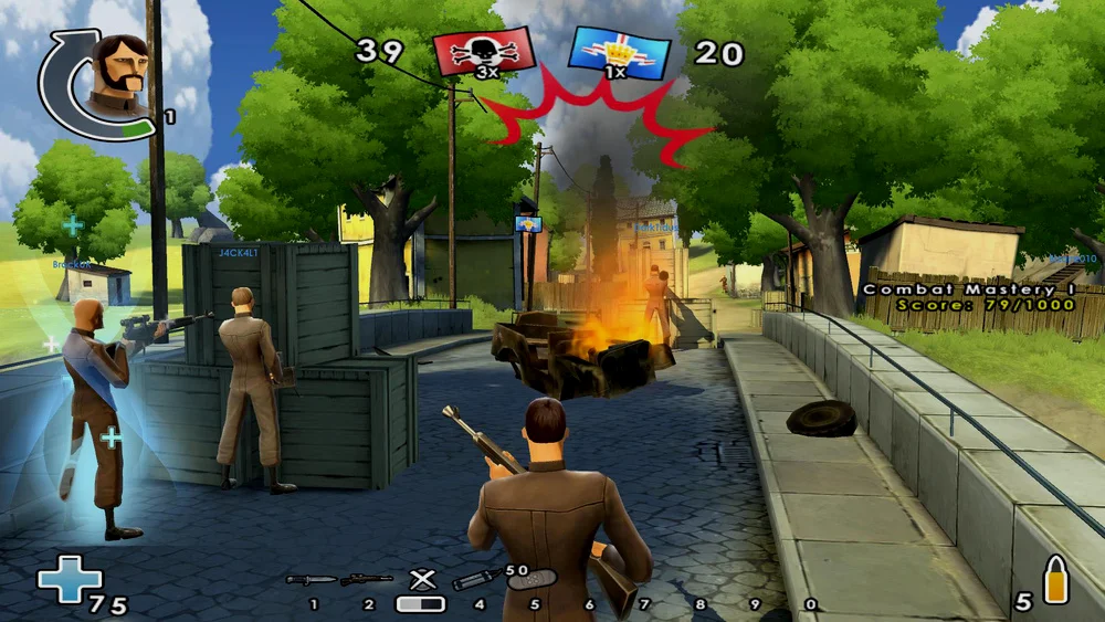 《战地英雄》是一款卡通风格的免费战地游戏