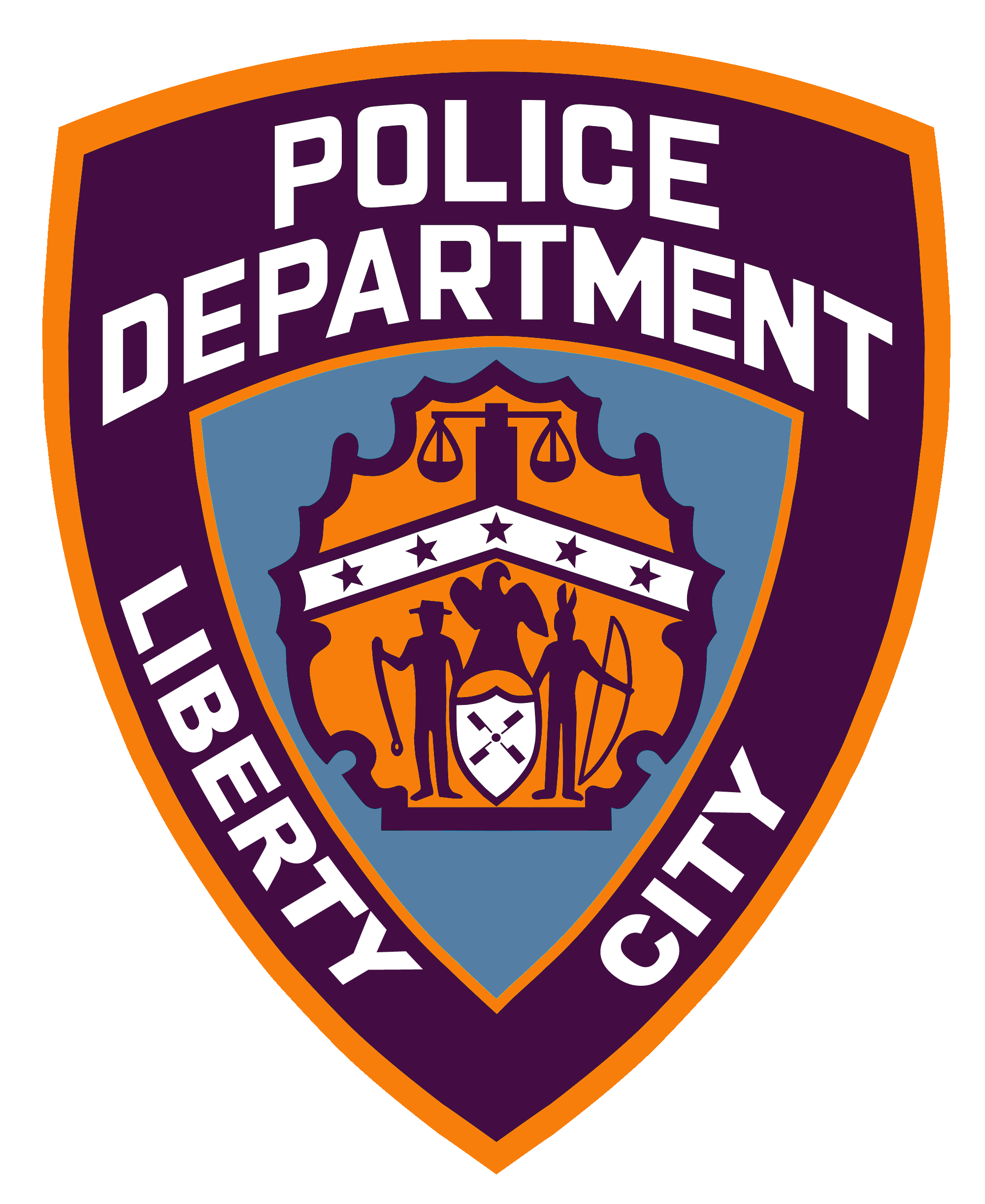 1998——2001 年时（3D 时代）的自由市警察局标识