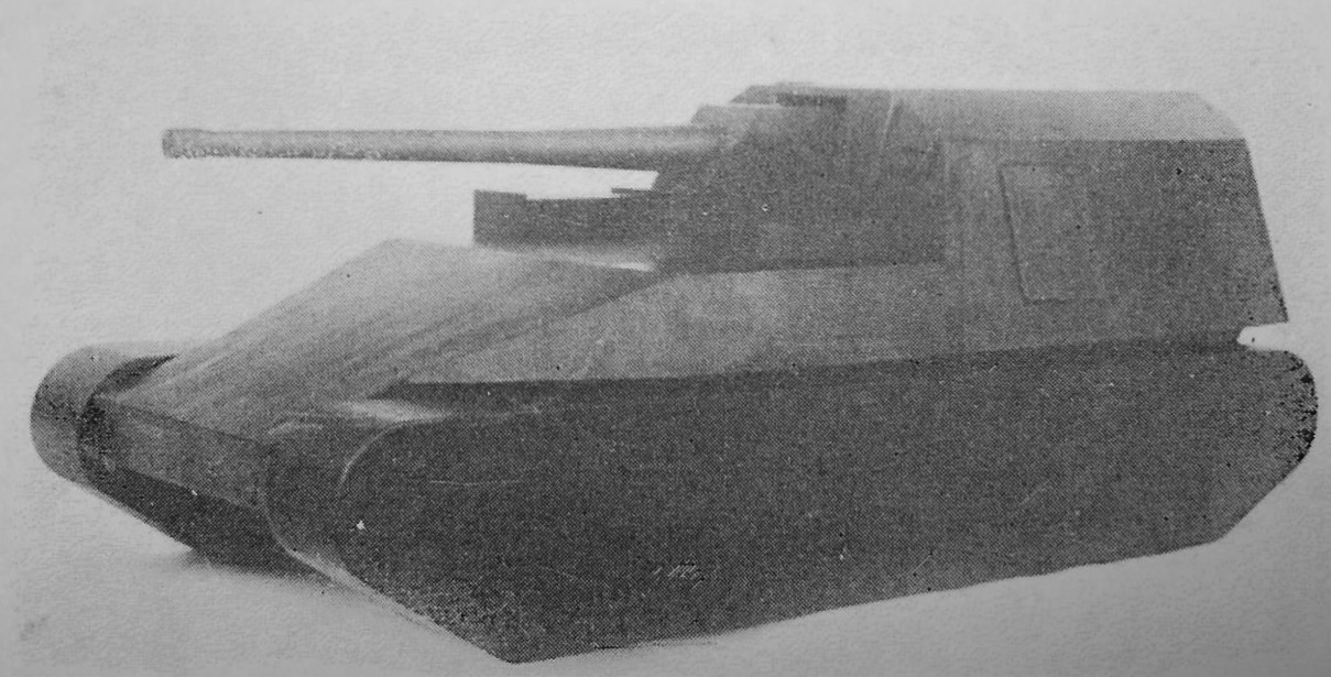 五式試製炮車3號方案木製模型照片