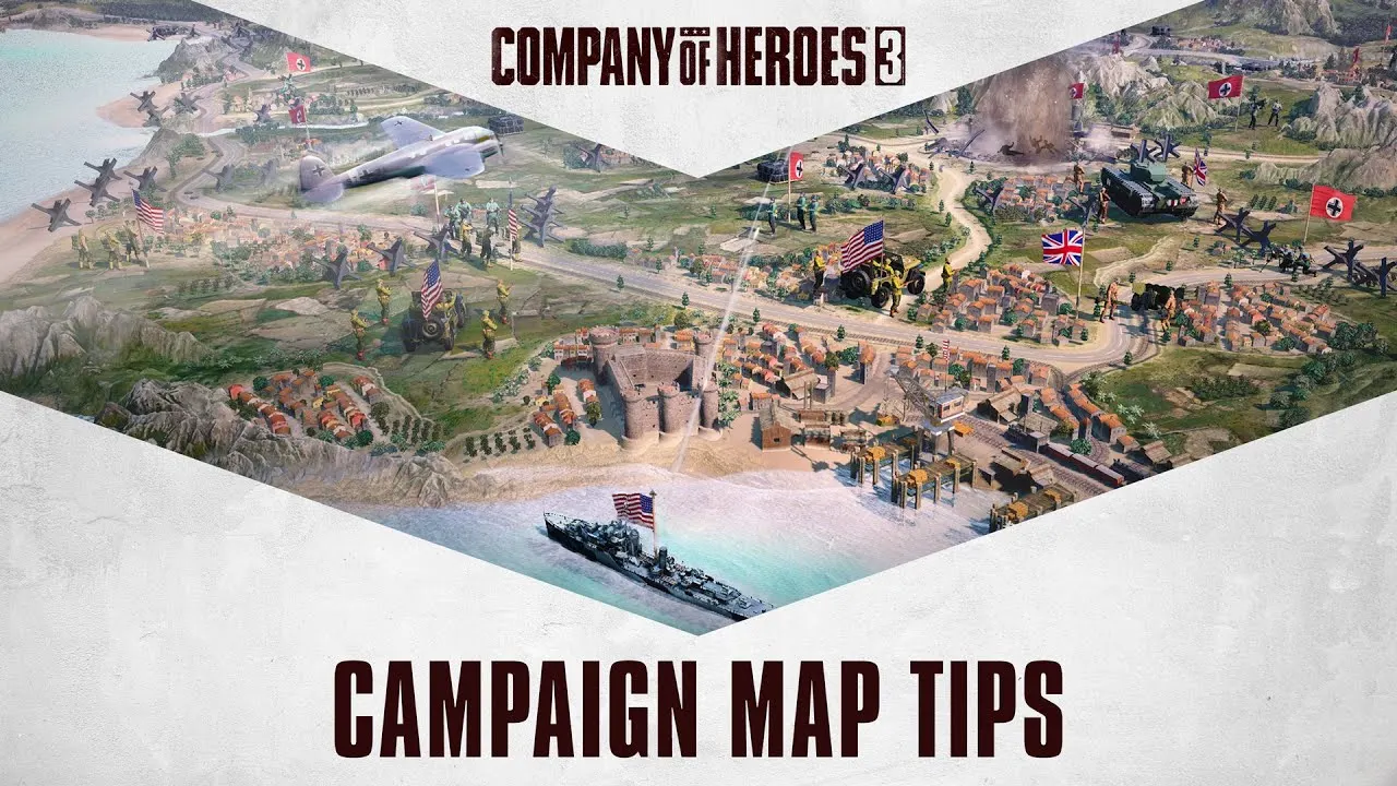 《英雄连3》公布最新实机演示，介绍动态战役地图系统及战术暂停