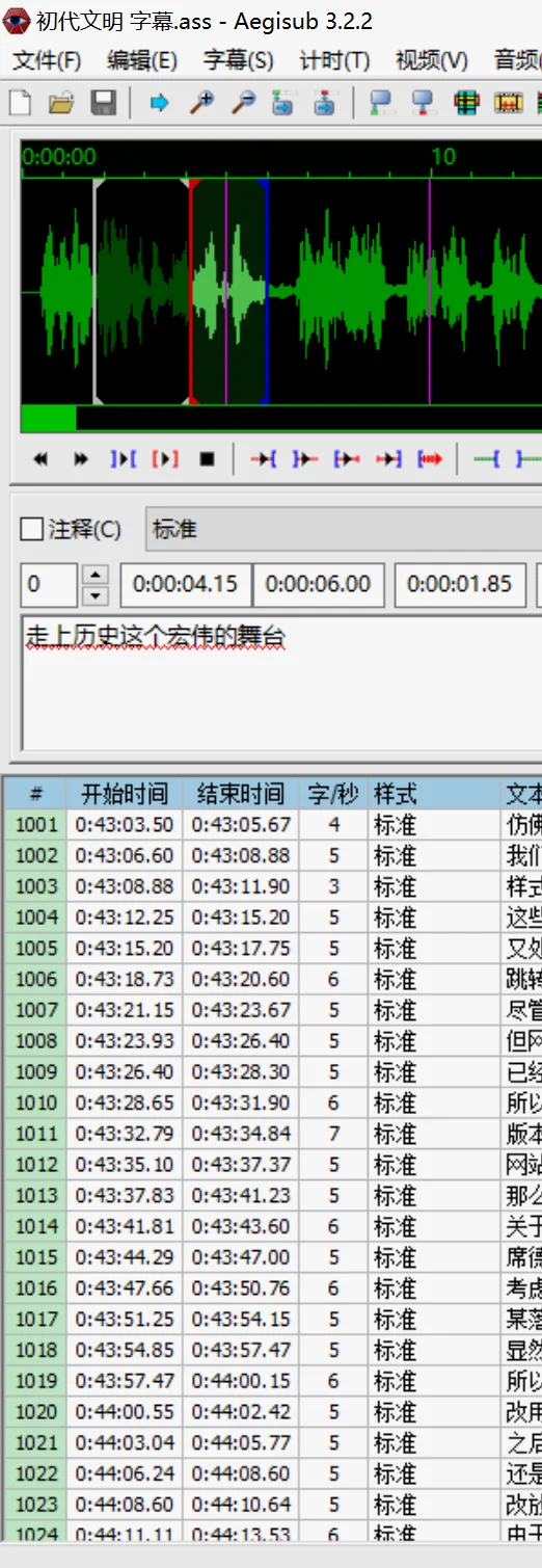 古法字幕打轴，很神奇吧