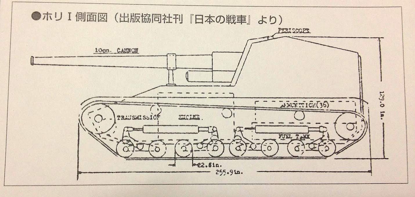 日本学者给出的五式试制炮车还原图纸