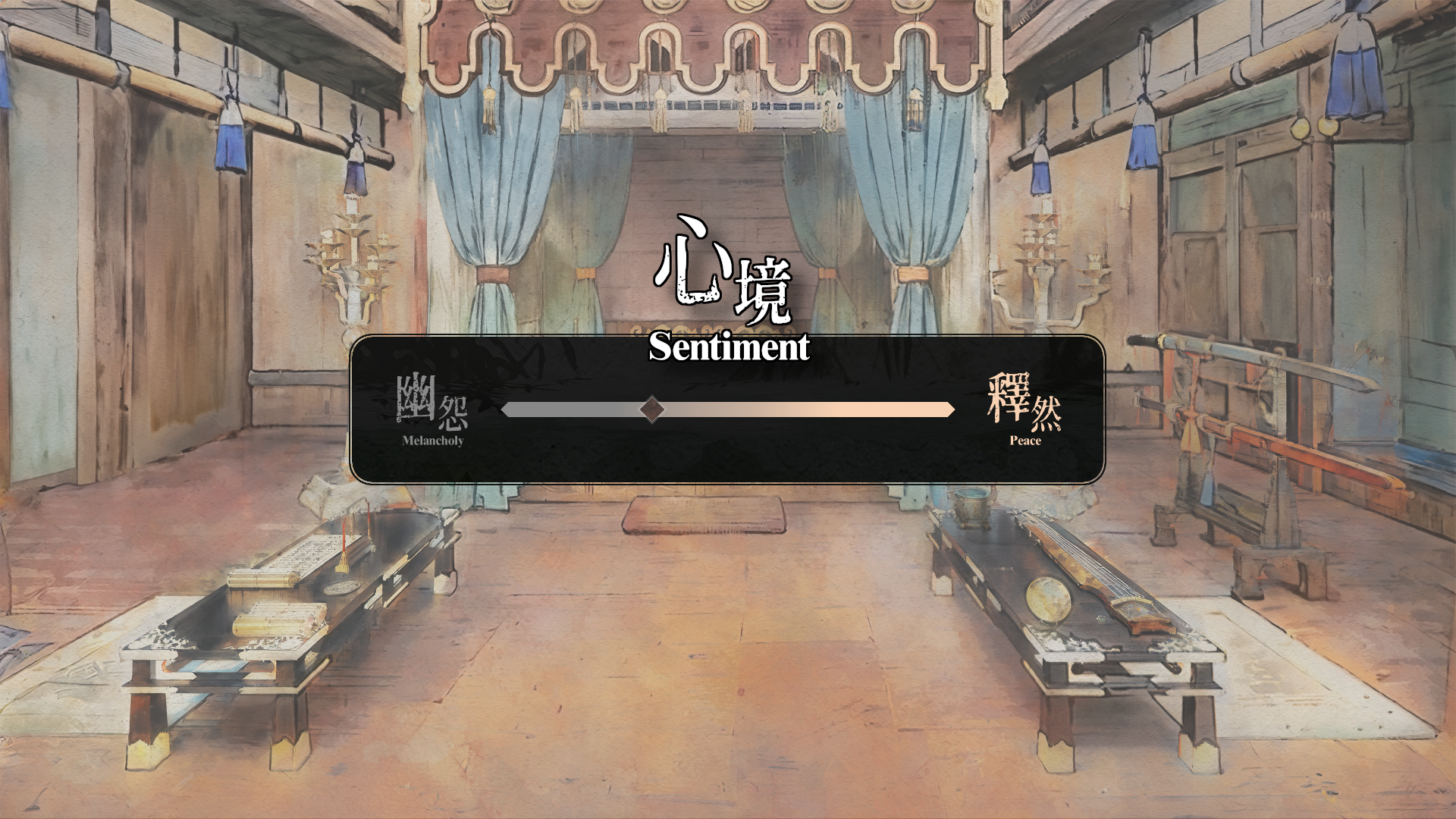 《可堪回首》中的心境数值变动