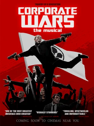 音乐剧《公司战争》的海报