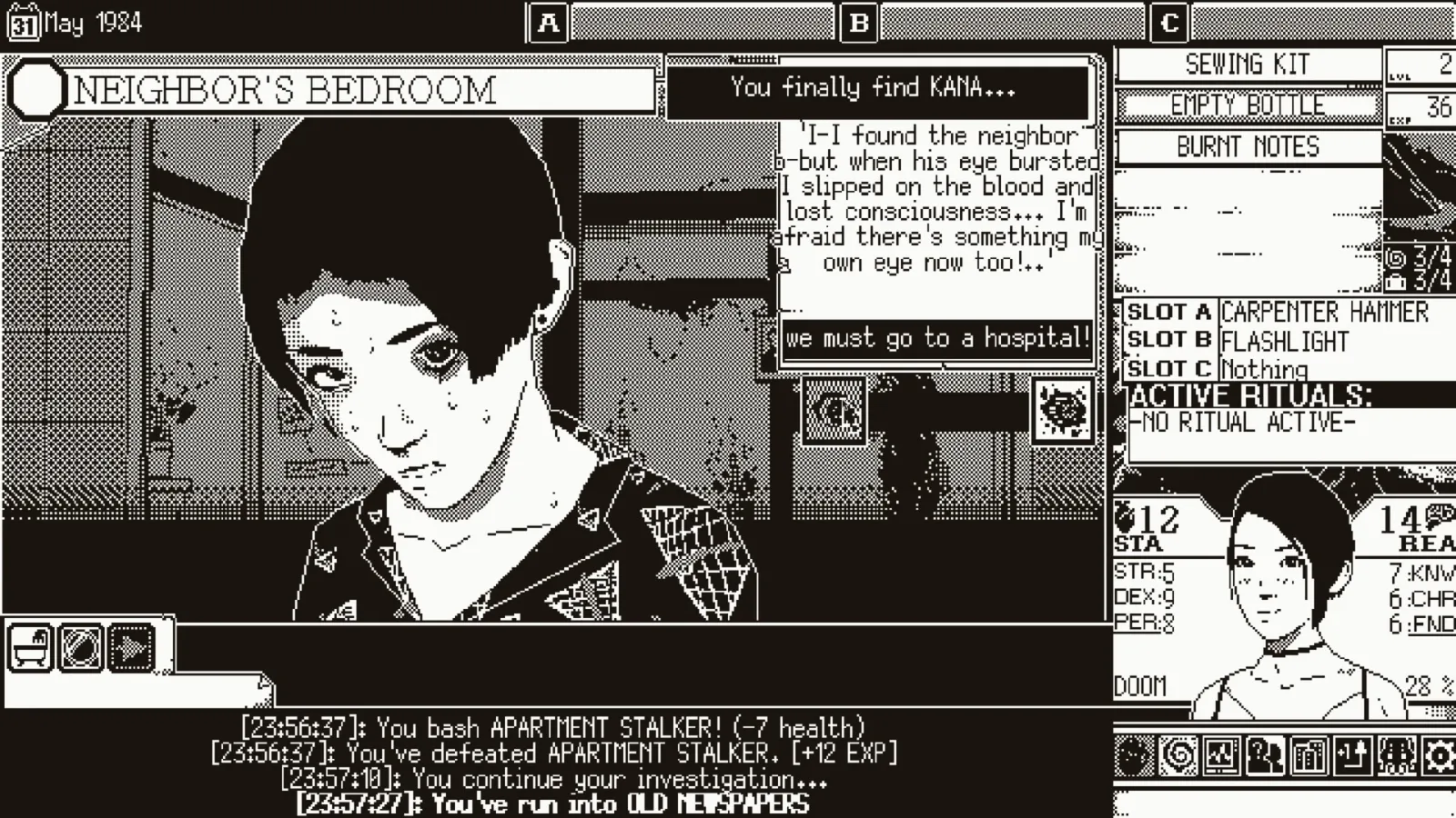 伊藤润二画风+洛夫克拉夫特式故事，1-Bit 游戏《恐怖世界》发布新预告