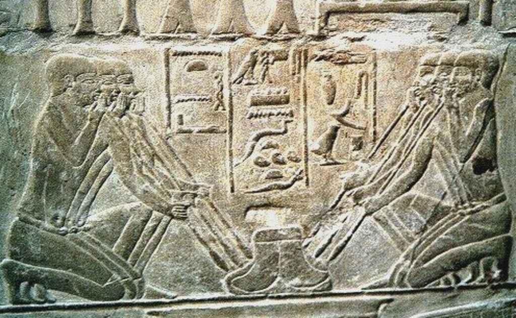 古埃及人融化金子