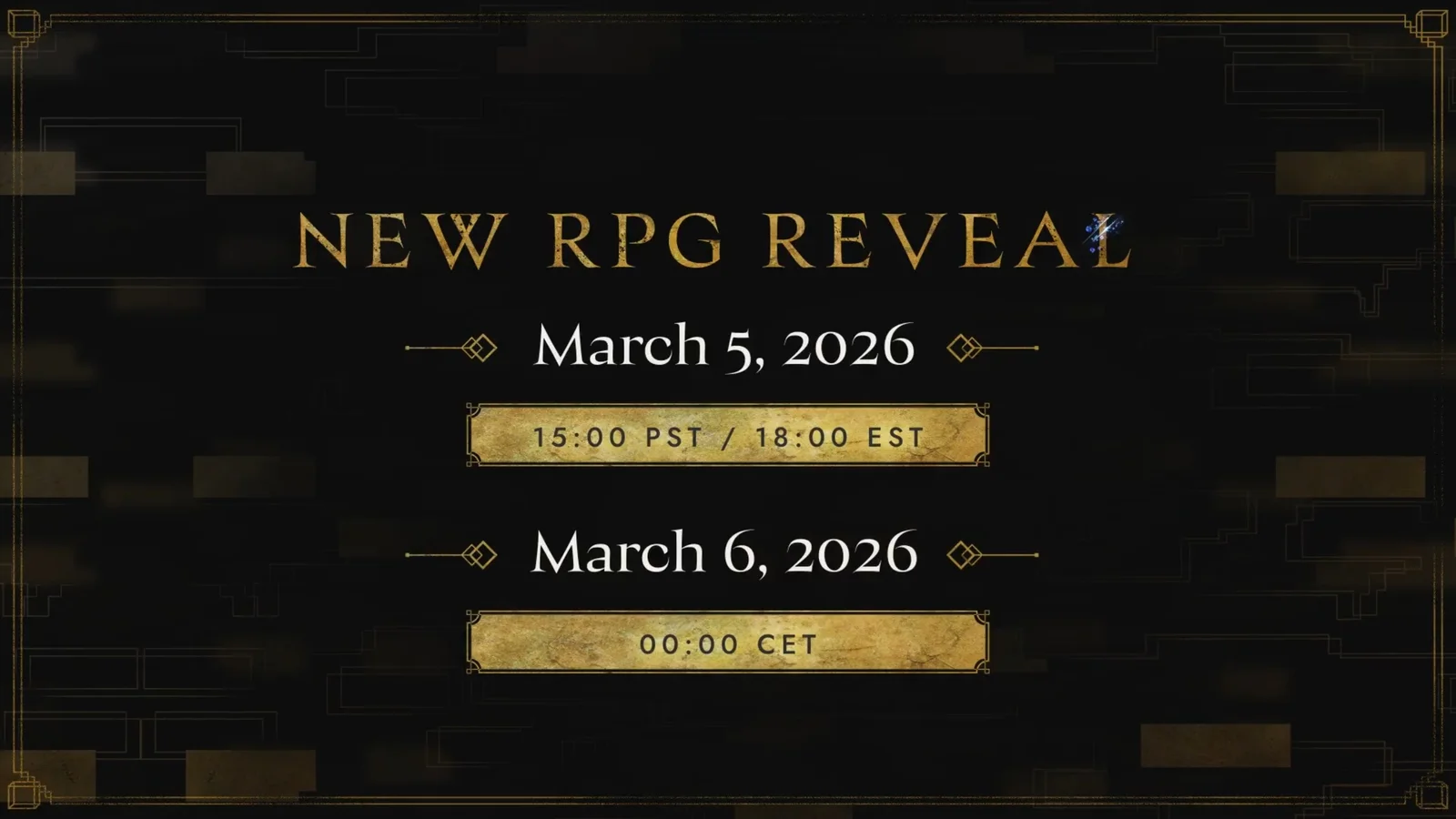 万代南梦宫宣布将于3月6日公布一款RPG新作