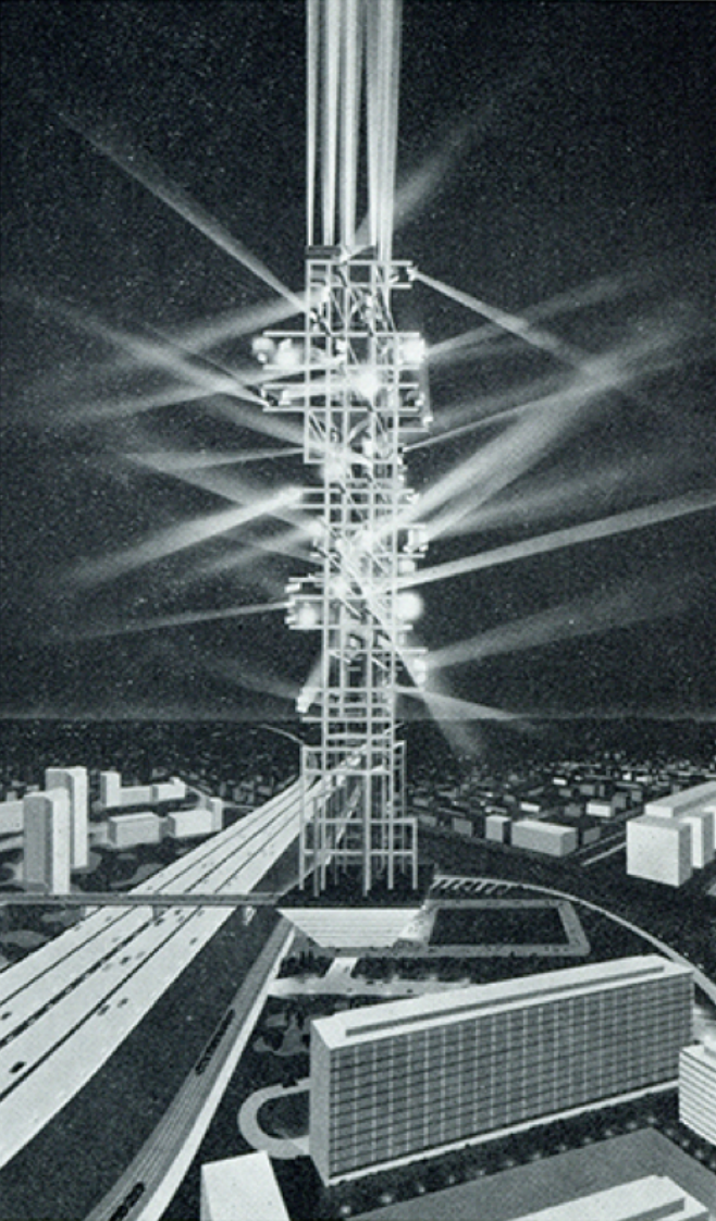 《控制论光塔》（Cybernetic light tower），Nicolas Schöffer，1968