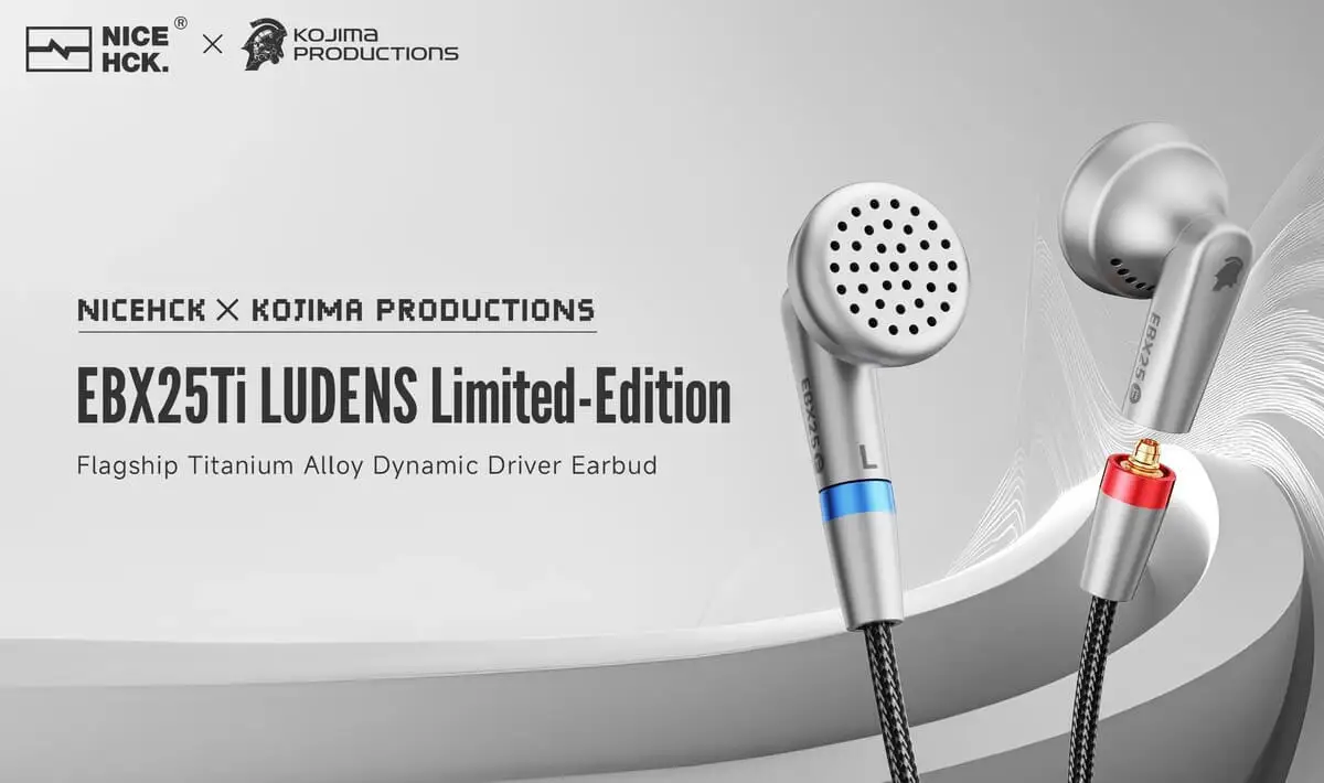 原道X小岛工作室联名限量版耳机“EBX25Ti LUDENS”，定价2699元