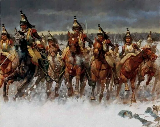 参与埃劳之战的法军胸甲骑兵：第1、5、10团