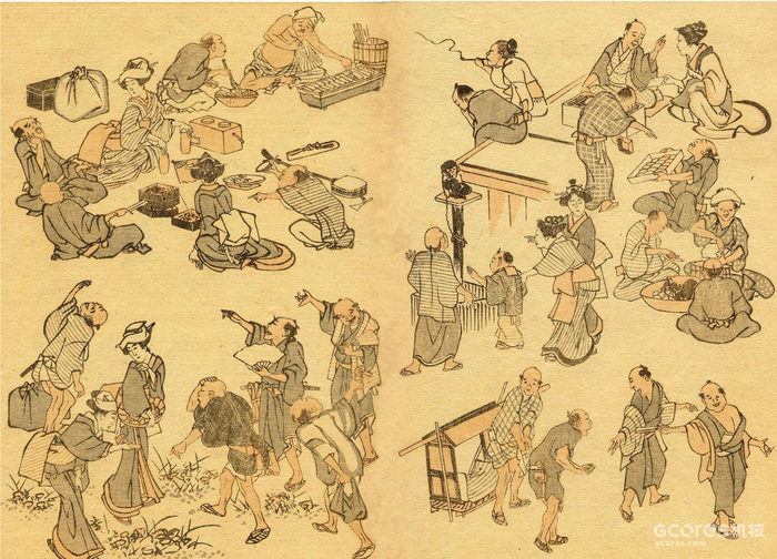 通过《浮世绘》聊聊设计:第一期 北斋漫画 通过《浮世绘》聊聊设计:第一期 北斋漫画