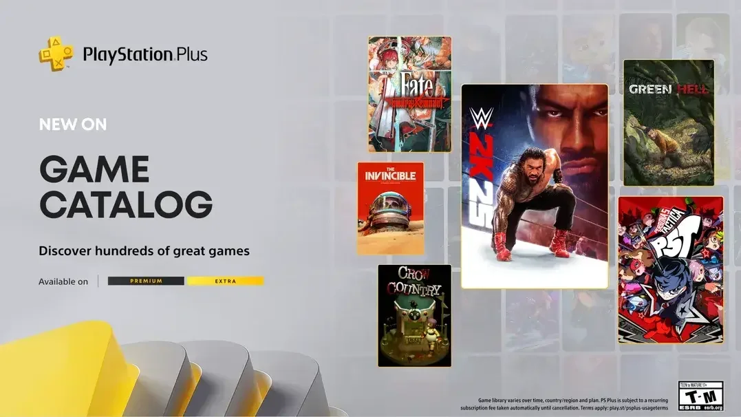 含《WWE 2K25》《女神异闻录5 战略版》：9月PS+游戏库新增阵容揭晓