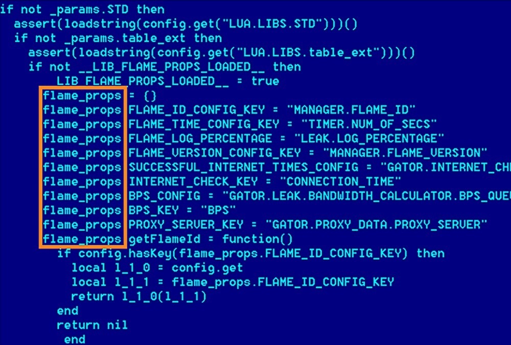 火焰病毒因其代码中使用“flame”作为变量名而得名