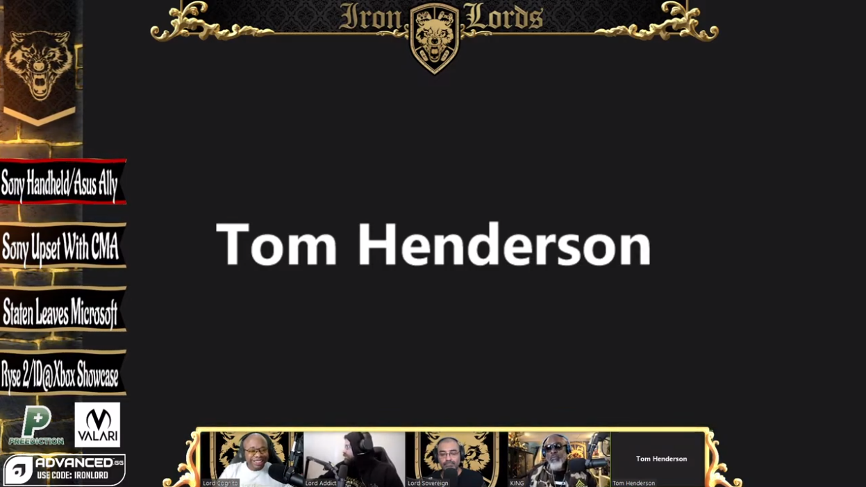 知名舅舅党Tom Henderson于Iron Lord Podcast爆料