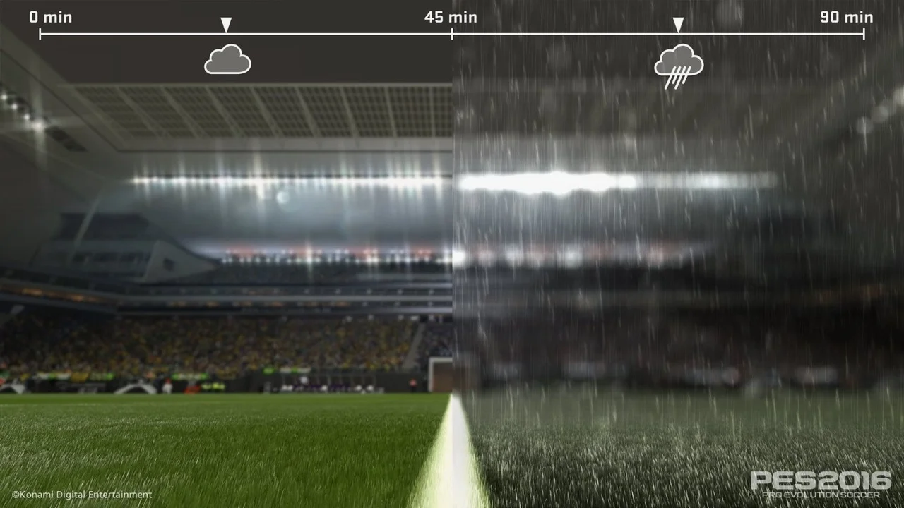 PES2016天气效果对比