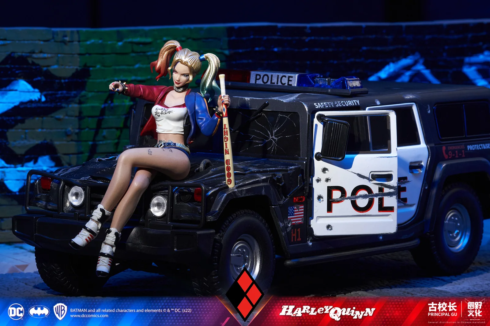古校长 1/18 哈莉·奎茵合金载具手办正式推出