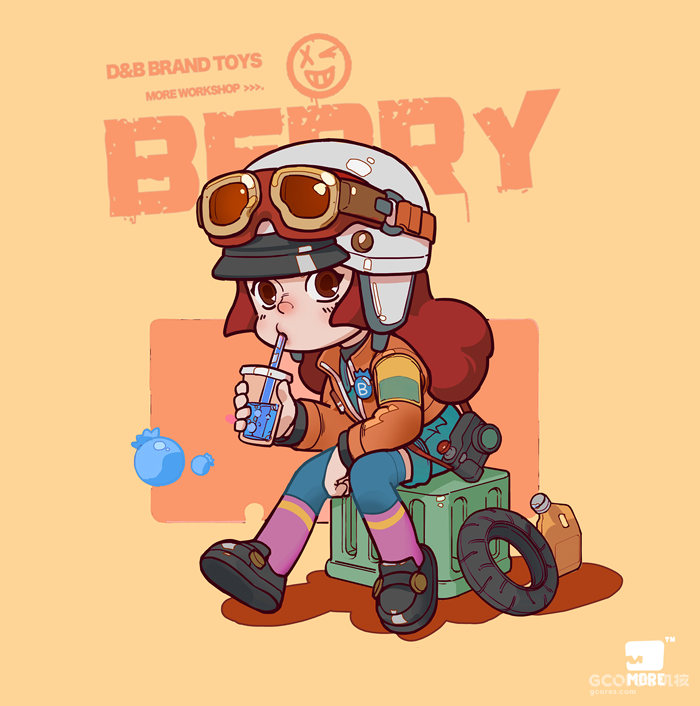 开箱我的原创玩具:复古骑士Berry 开箱我的原创玩具:复古骑士Berry