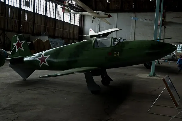 博物馆里的苏联BI-1火箭飞机