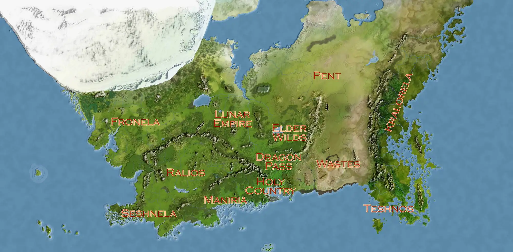 杰内泰拉（Genertela）大陆，本文主要关于这个地区